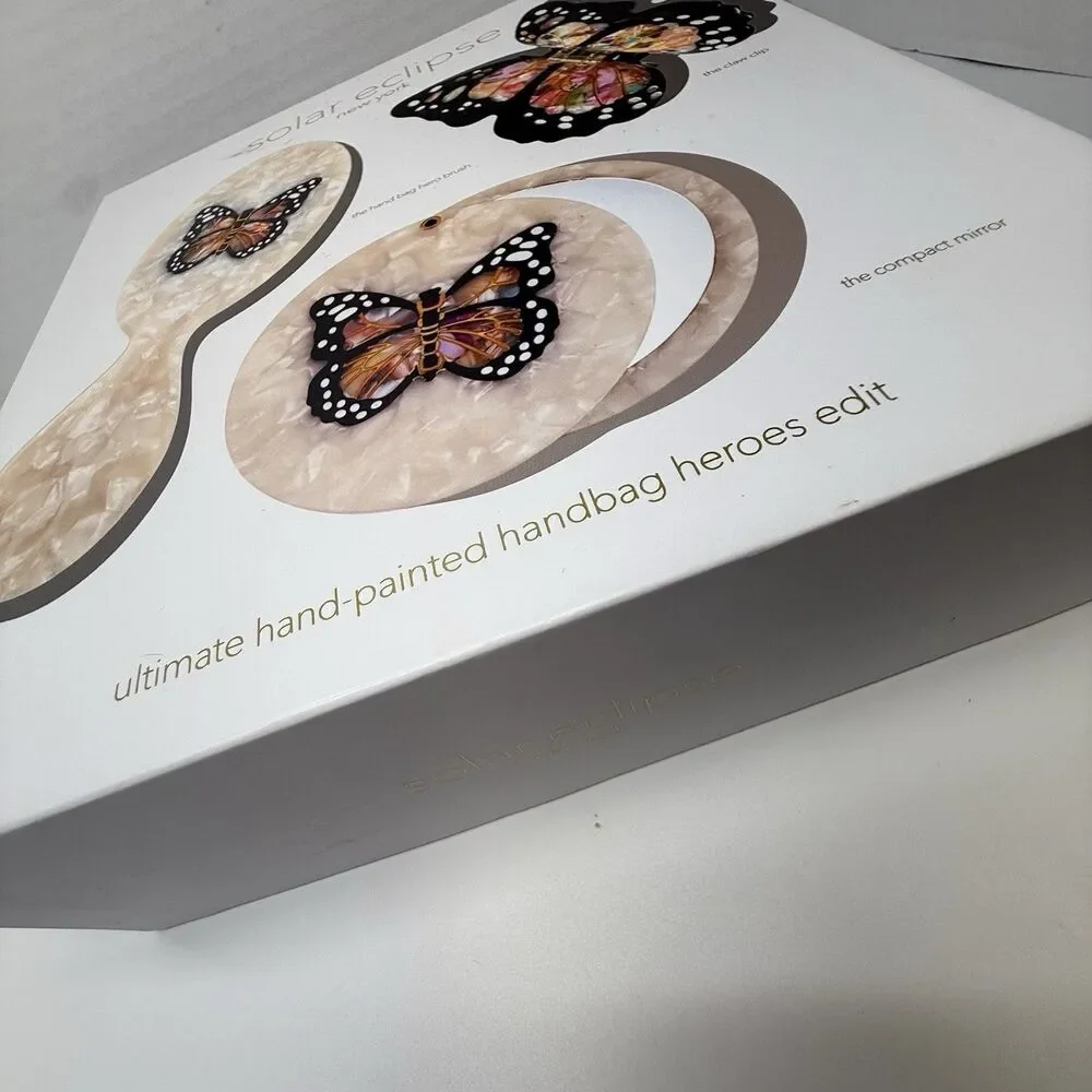 Solar Eclipse Monarch Butterfly Set (Nordstrom Exclusive) New But Missing Clip